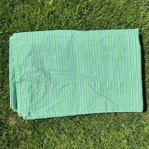 Vintage Ralph Lauren Hampton Beach Club Striped Flat Sheet Twin Italy GUC